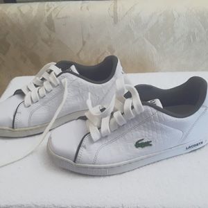 Casual White Lacoste sneakers
